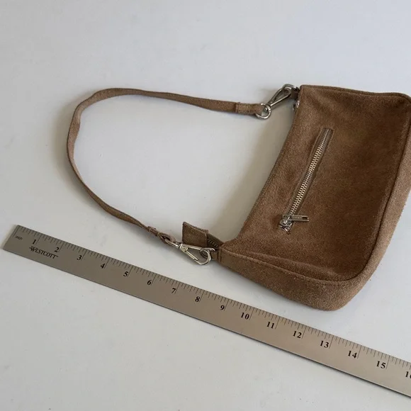 Brandy Melville Small Suede Tan Shoulder Bag - Picture 5 of 15